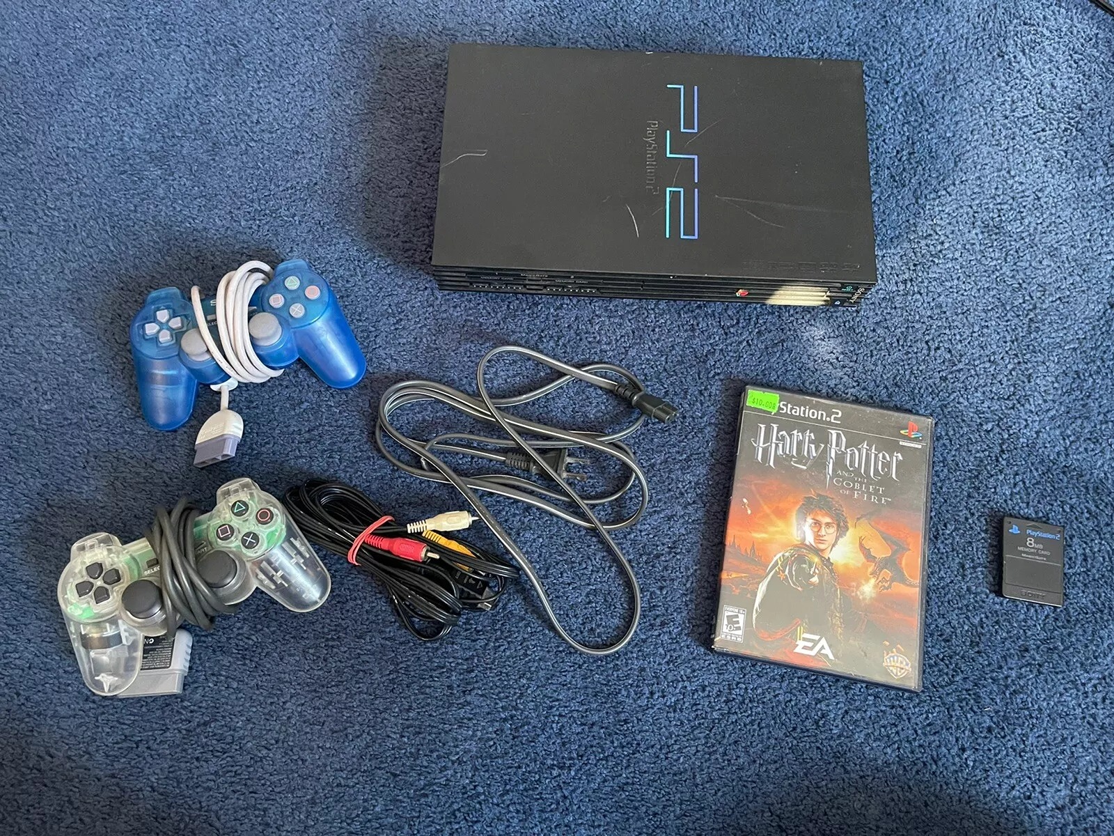 Sony PlayStation 2 PS2 Fat Console w/ 8mb Memory Card & More [CHECK DESCRIPTION]