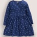 Mini Boden Santa twirly big appliqué dress 5/6