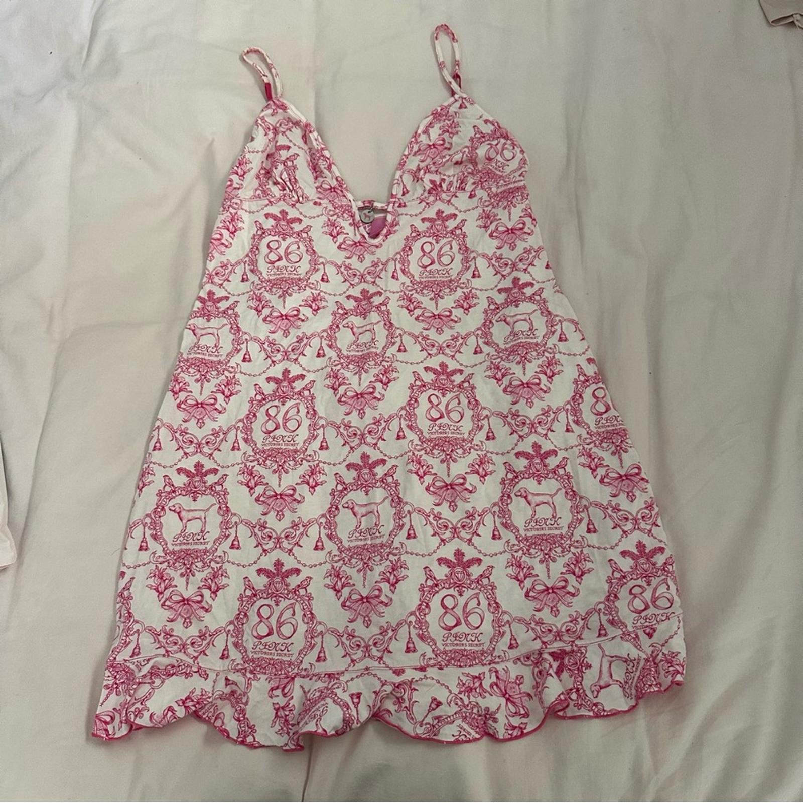 Y2K PINK Victorias Secret Slip Dress Rare