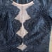 For Love and Lemons Women's Noir Black Lace Jumpsuit 3/4 Sleeve Size Medium
