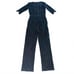For Love and Lemons Women's Noir Black Lace Jumpsuit 3/4 Sleeve Size Medium