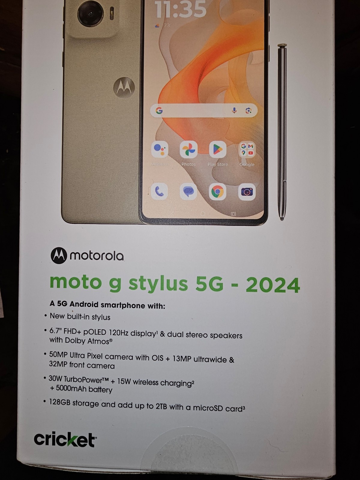 Cricket Wireless Moto G Stylus 5G