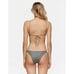 Tavik Easton Womens Cove Gray pink Glossy Pique tie New Bikini Top Small