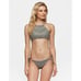 Tavik Easton Womens Cove Gray pink Glossy Pique tie New Bikini Top Small