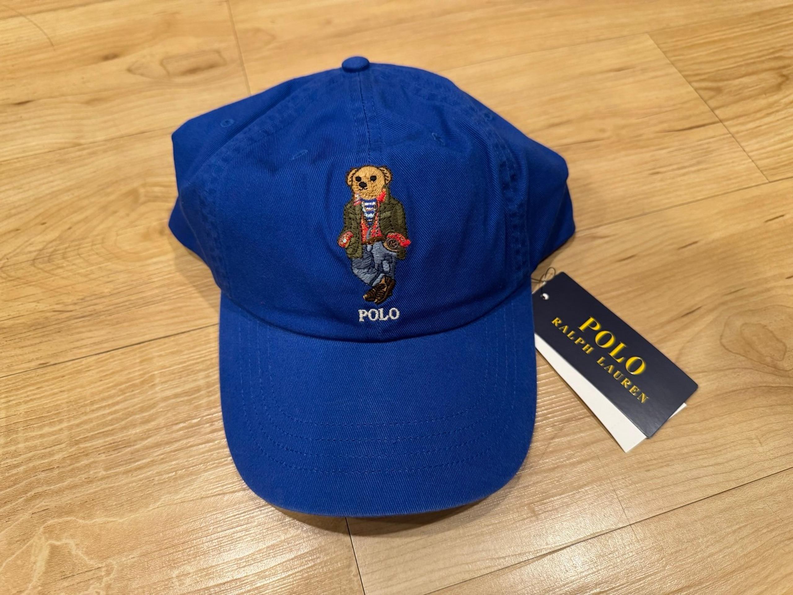 Polo Ralph Lauren Men’s Embroidered Polo Bear Twill Baseball Cap Hat Blue OSFA