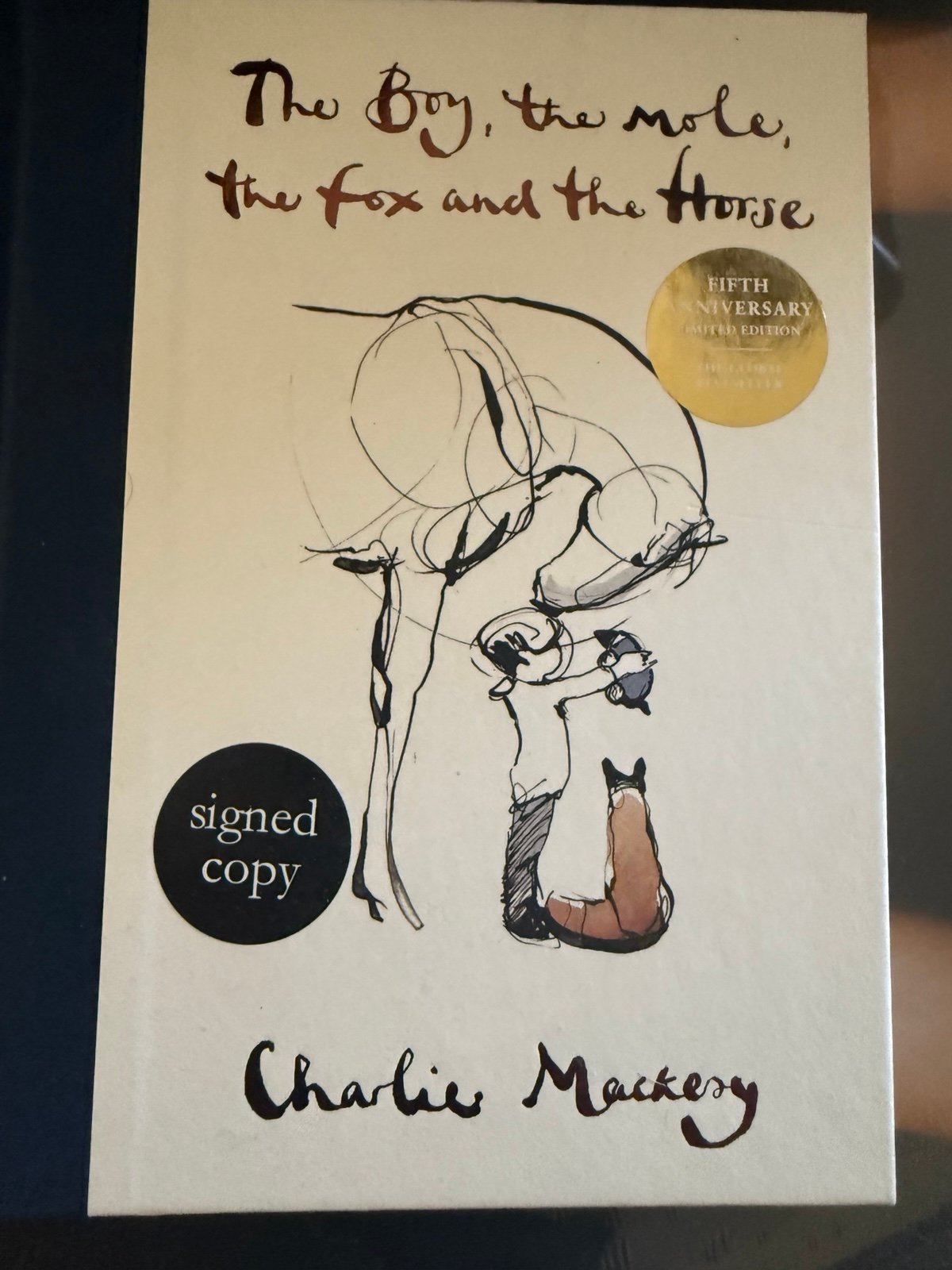 SIGNED Charlie Mackesy The Boy, The Mole, The Fox & The Horse UK 5th Anniversary