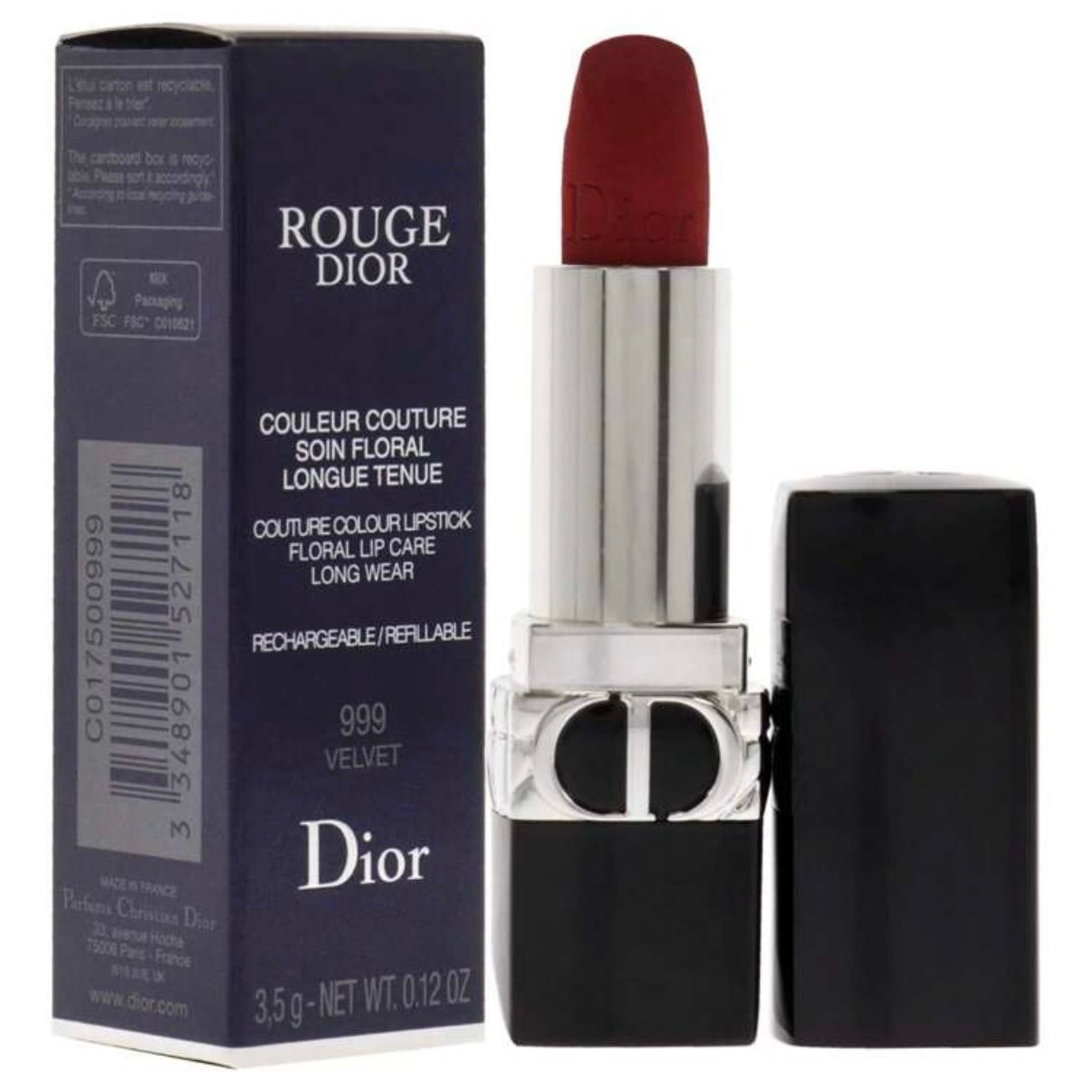 Christian Dior Couture Lipstick – 999 Velvet
