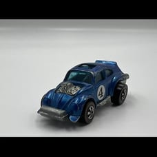 1970 Hot Wheels Volkswagon Beetle Red Line 1:64 Blue Evil Weevil Rare Hong Kong