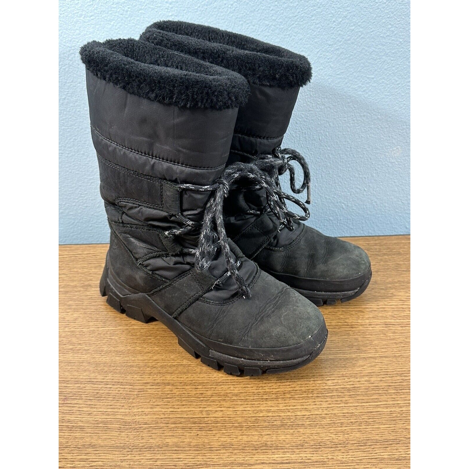 Timberland Women's Size 7 Jenness Falls Winter Snow Boots Black