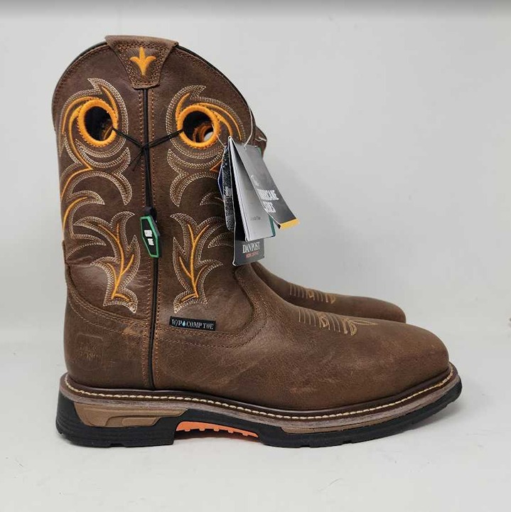 Men's 12 Dan Post 11 Storm's Eye waterproof comp toe western work cowboy boots
