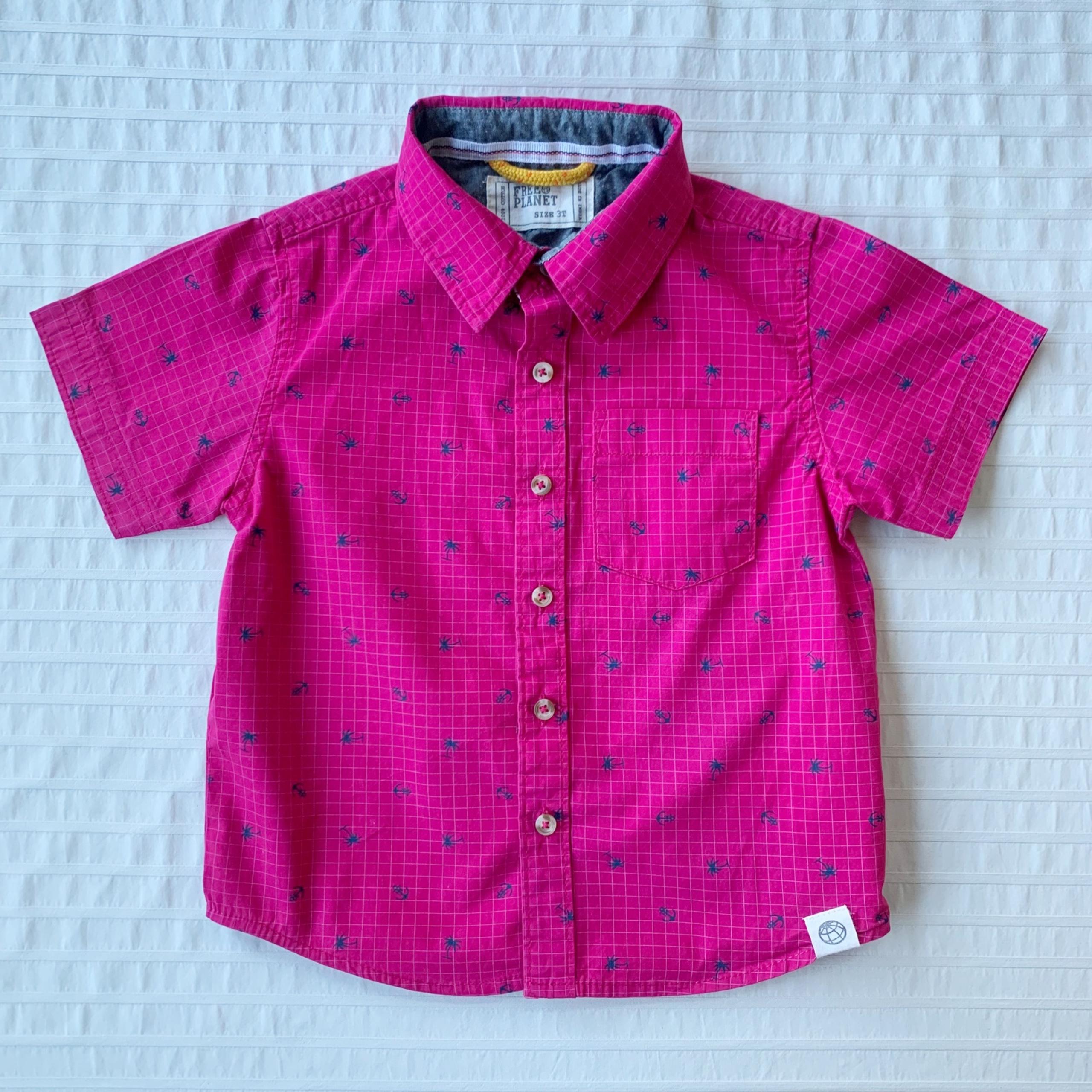 Free Planet Button Down Shirt • 3T