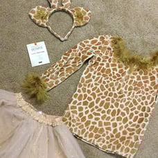Pottery Barn kids girls 3T giraffe costume tutu