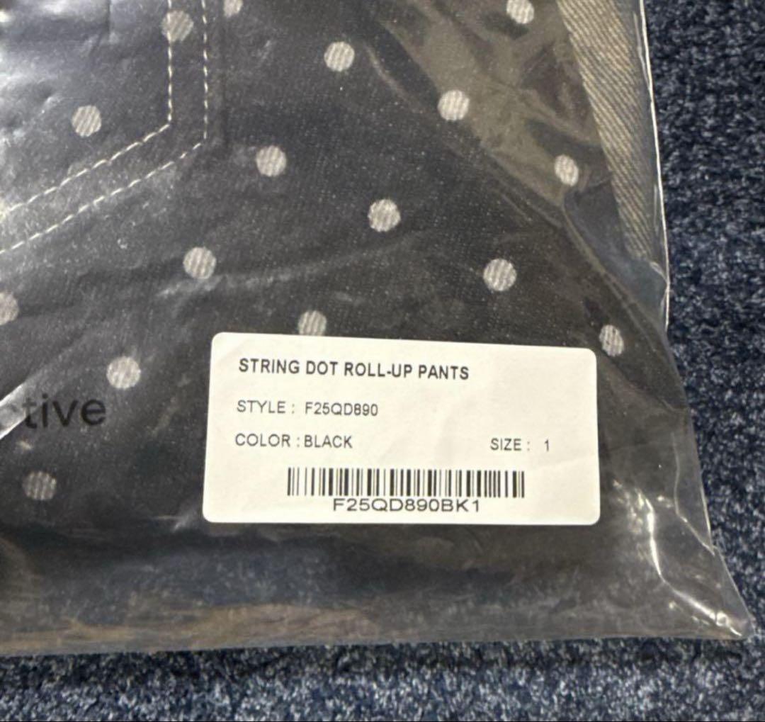 ■FANCY CLUB■ STRING DOT ROLL-UP PANTS (BLUE) MUSINSA | FANCY CLUB String Dot Roll-up Pants (BLACK) F25QD890