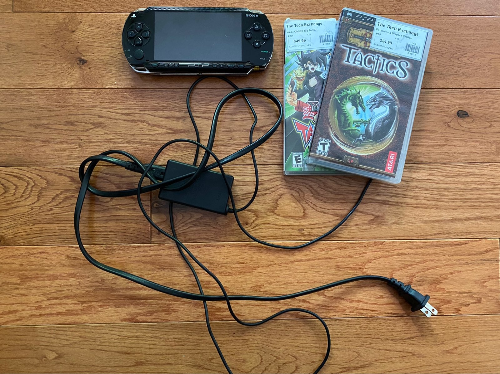 PSP console and game