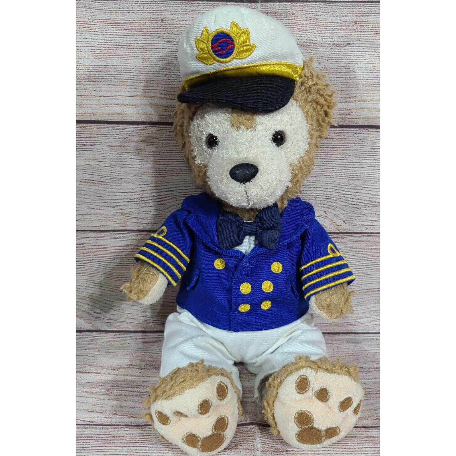 Disney Cruise Line Plush Duffy Bear Hidden Mickey Stuffed Teddy Bear Captain 15