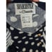 Vintage 80s Catalina Cabana Cover Up Tunic Top Women Size M Blue Polka Dot Strip