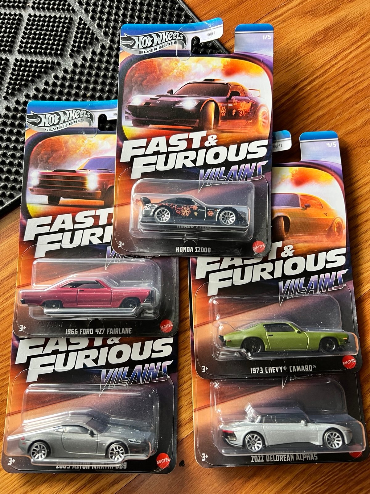 Hot Wheels Fast & Furious Villains set of 5