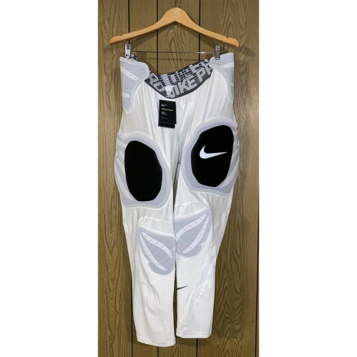 Nike Pro HyperStrong White Hard Plate Football Pants Sz 4XL 850920-100 MSRP 125