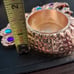 Golden colored jeweled peacock tea light holder w/4 tealights