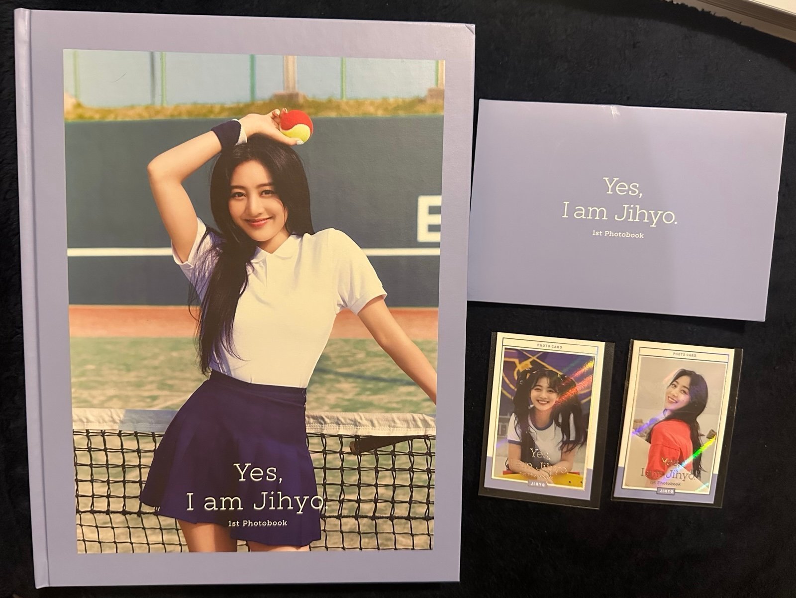 I am Jihyo Photobook , with pre order benefits