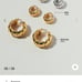Missoma LUCY WILLIAMS CHUNKY WAFFLE HOOP EARRINGS Medium size