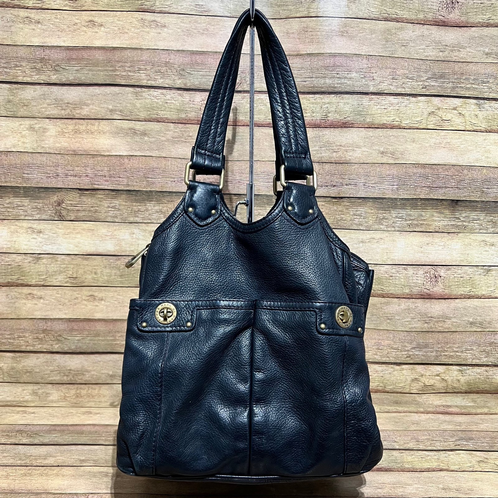 Marc By Marc Jacobs Black Leather Totally Turnlock Teri Bag