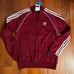 Red adidas zip up jacket size small