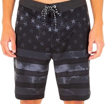 NWT men's 32 waist Hurley Phantom patriot stars stripes flag Boardshorts