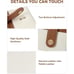 New Slim Wallet for Women Small RFID Leather Bifold Card Holder - Beige