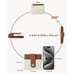 New Slim Wallet for Women Small RFID Leather Bifold Card Holder - Beige