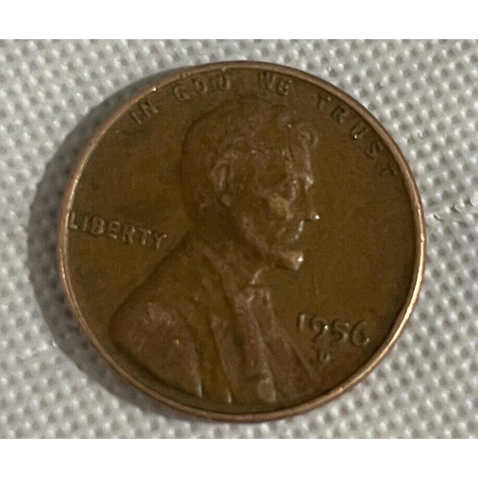 1956 D Beautiful Lincoln Wheat Penny US 1 Cent Copper Coin RPM