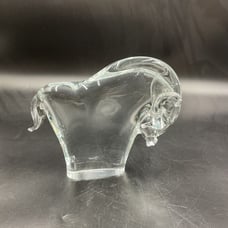 Licio Zanetti for Murano Italy Art Glass Bull Figurine