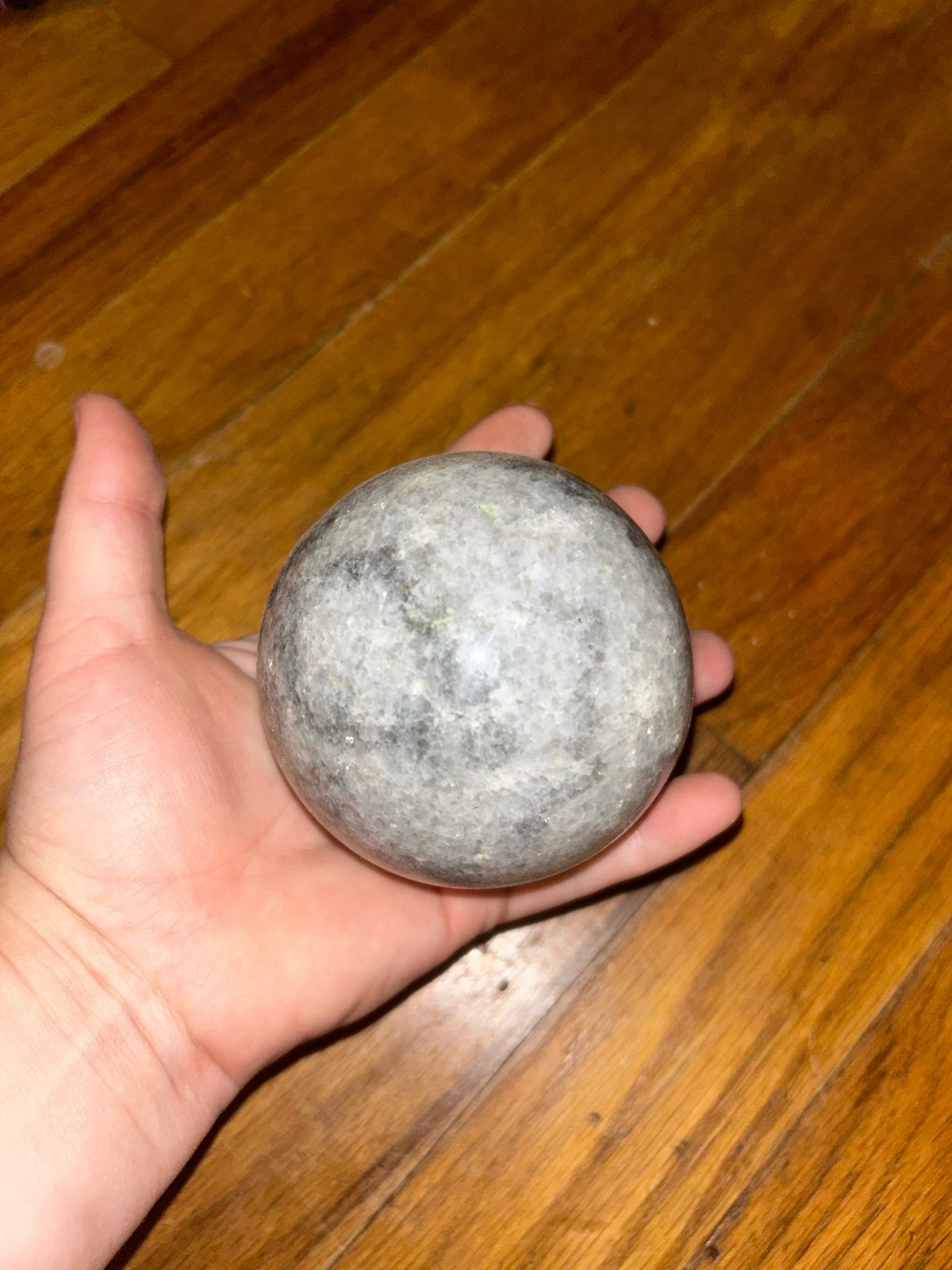Rock crystal mineral large sphere