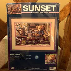 Sunset Honey Bear Cross stitch kit 13693