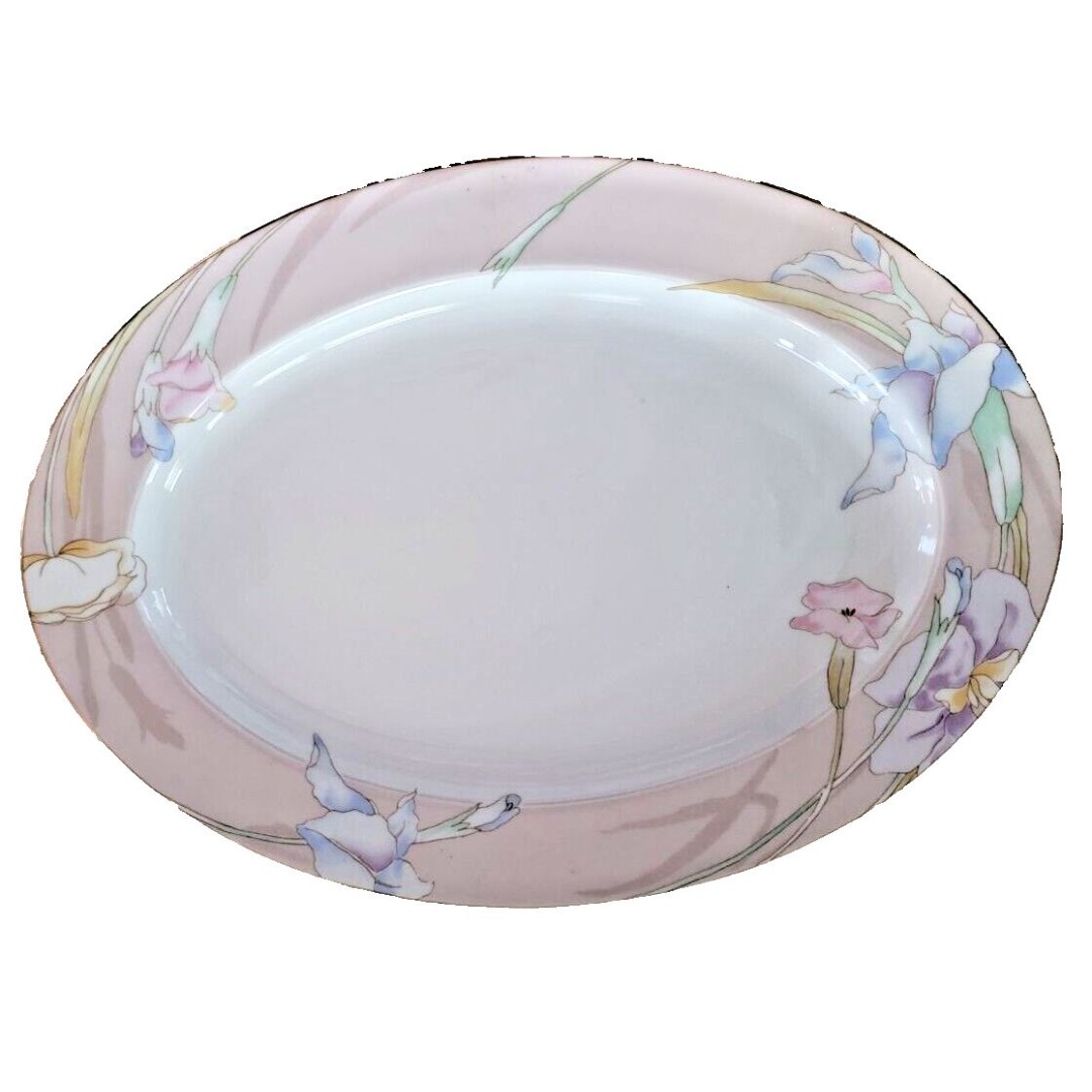 Mikasa Fine China CHARISMA BEIGE Serving Platter 14.5 x 9.5 L9048
