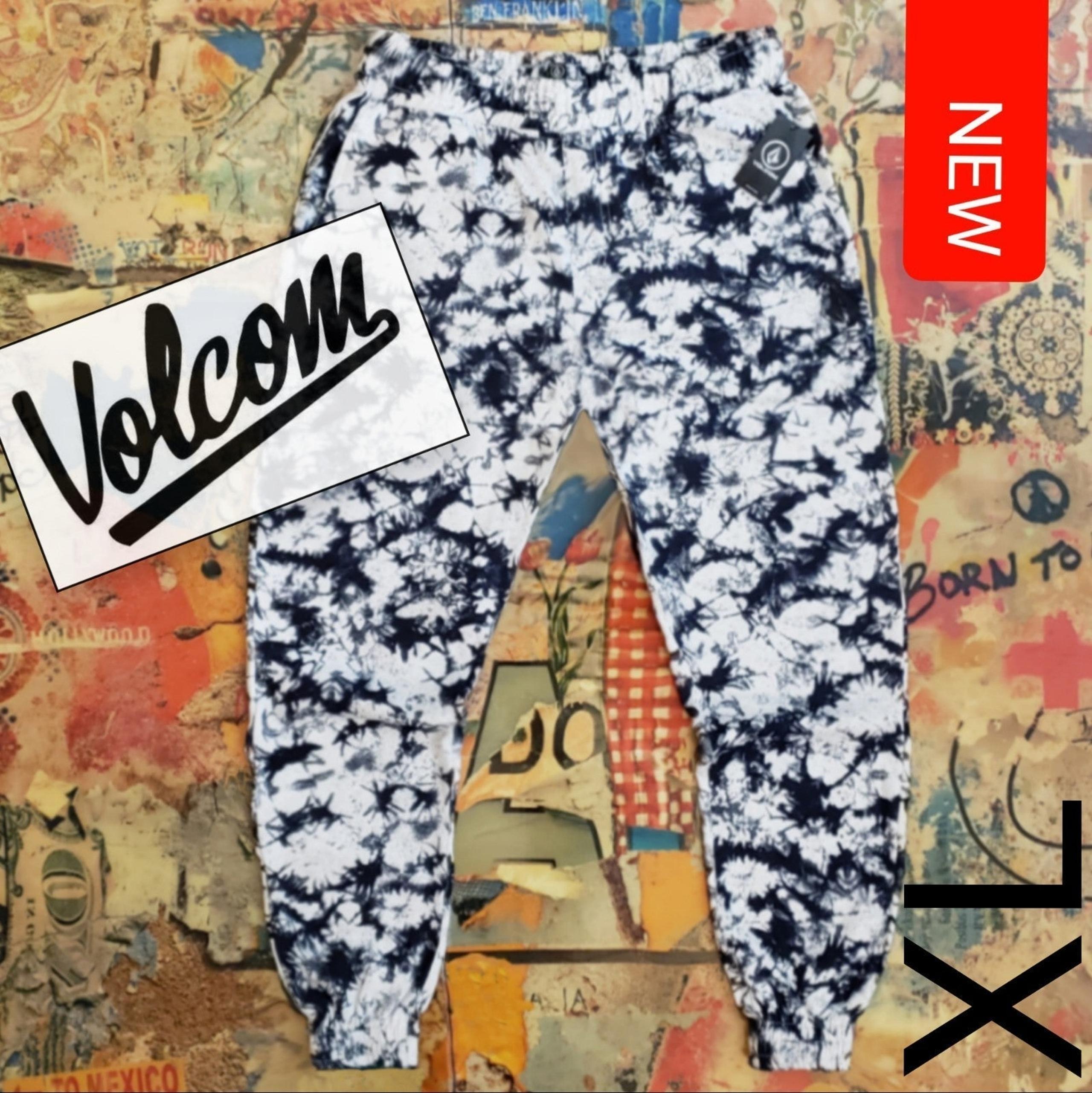 $65 New Volcom Mens Tie-Dye Fleece Jogger! XL