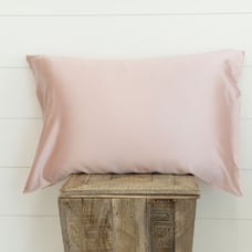 100% Pure Mulberry Silk Pillowcase w/ Travel Bag in PINK (King Size)