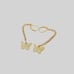 2.5 Dangle Solid Butterfly Crafted Earrings Premium 1/20 14K Gold Filled