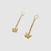 2.5 Dangle Solid Butterfly Crafted Earrings Premium 1/20 14K Gold Filled
