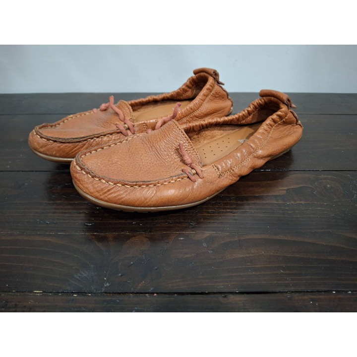 Hush Puppies Flex Ceil Brown Leather Slip-on Loafer/Pre-owned, Sz. 8M