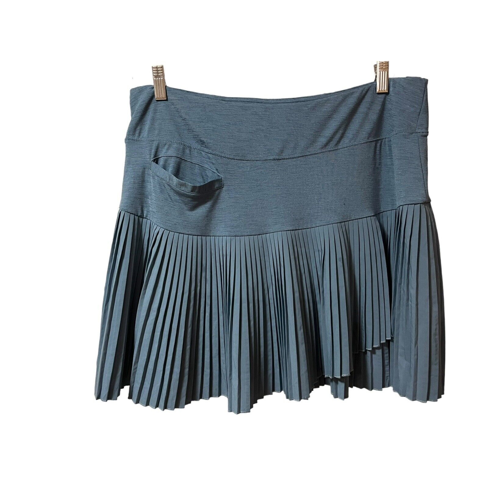 GGblue Ladies Trinity Golf Skort Pleated Blue Gray Size XL