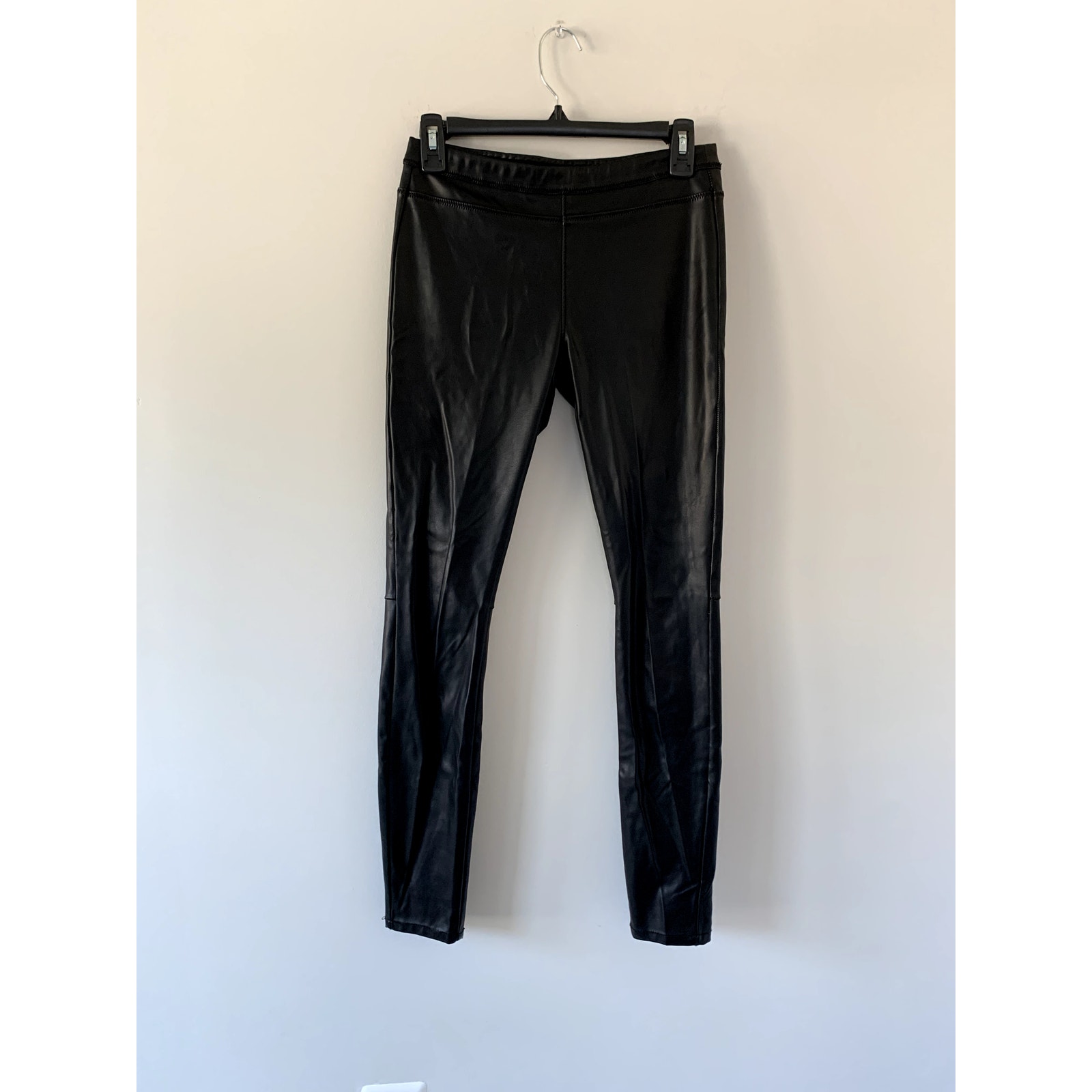 Blank NYC Vegan Leather Black Moto Skinny Pants Size 26