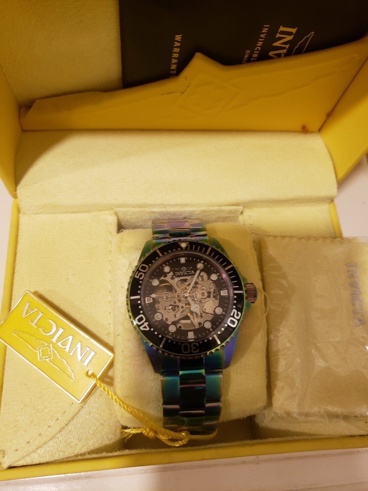 Limited Edition Invicta Mens Neochrome Skeleton Chronograph Watch Brand New!