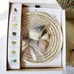 Luna Norte Natural Stone In Woven Basket & Green Aventurine Sphere & Gold Base