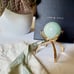 Luna Norte Natural Stone In Woven Basket & Green Aventurine Sphere & Gold Base