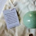 Luna Norte Natural Stone In Woven Basket & Green Aventurine Sphere & Gold Base