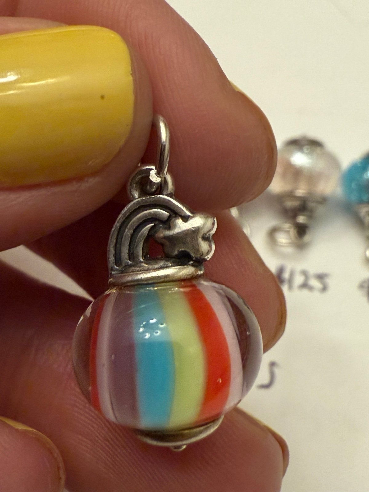 James Avery glass charms like new