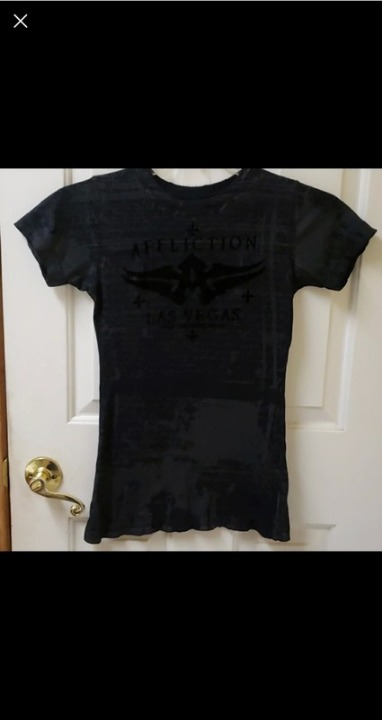 black grey angel wings shirt