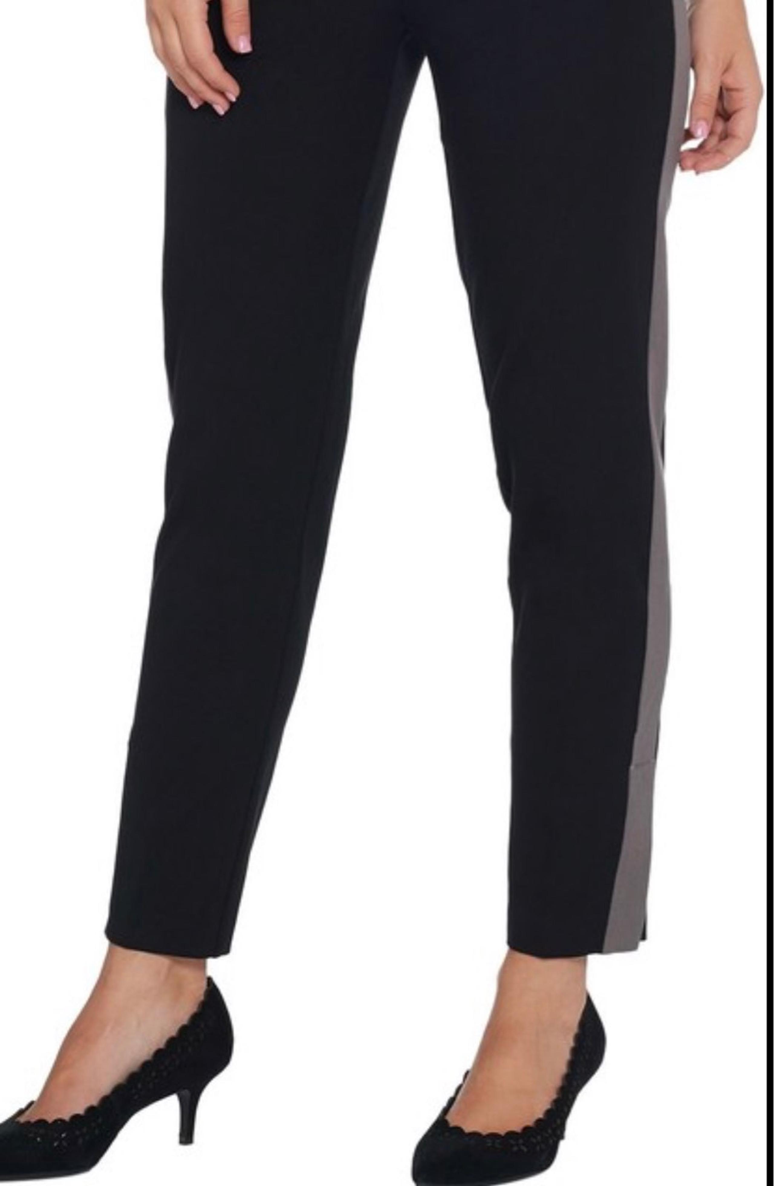 Stretch Tuxedo Stripe Pant - Isaac Mizrahi