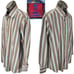 Robert Graham Vintage 43/17 L/XL Brown Blue Striped Woven Cotton L/S Paisley